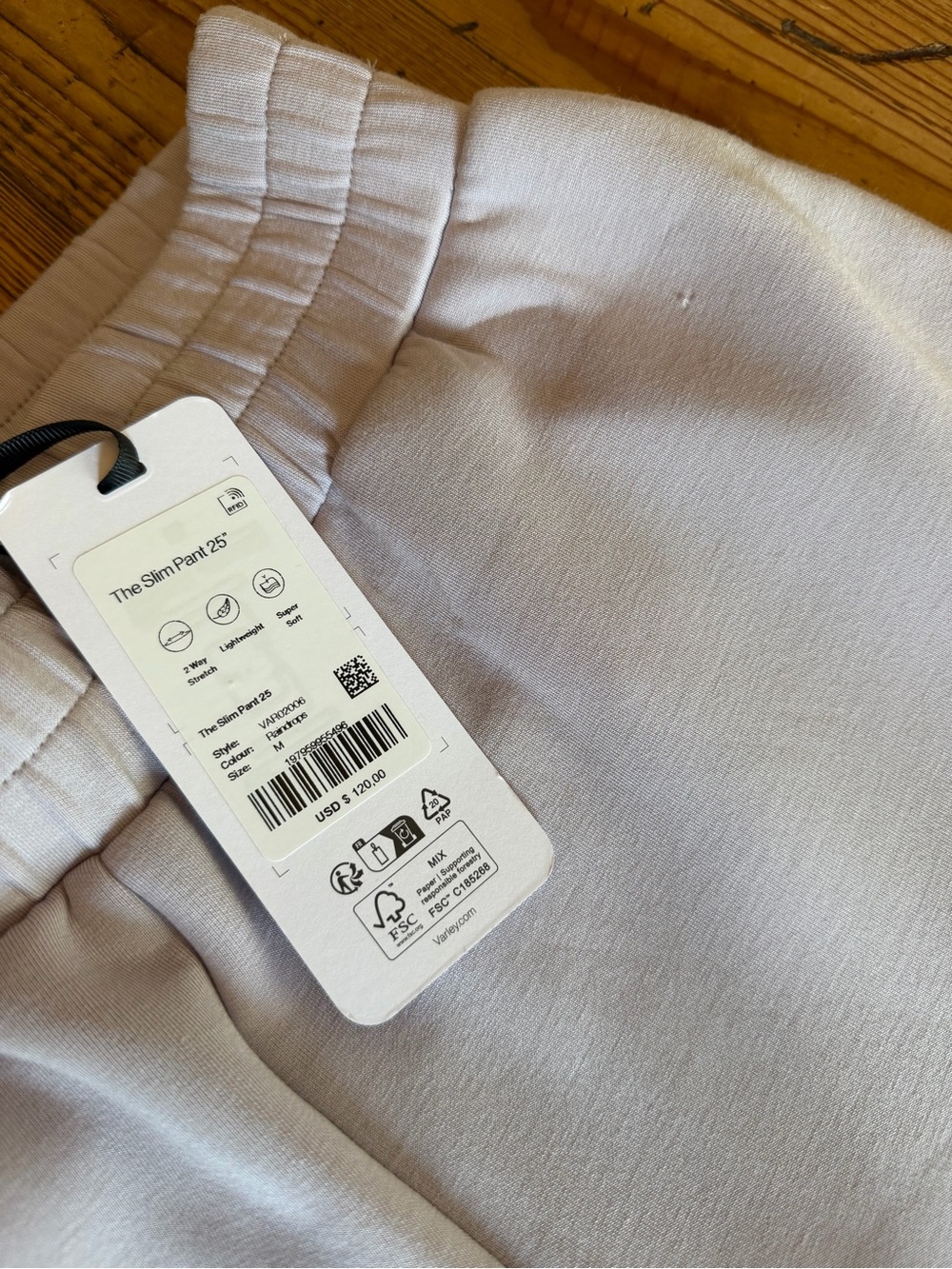 Varley Double Soft Raindrops The Slim Pant 25”-NWT-med - Picture 5 of 9